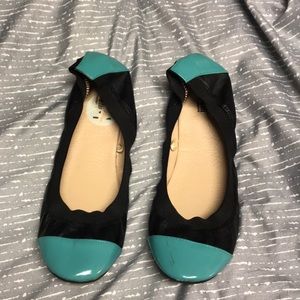 Aqua blue flats